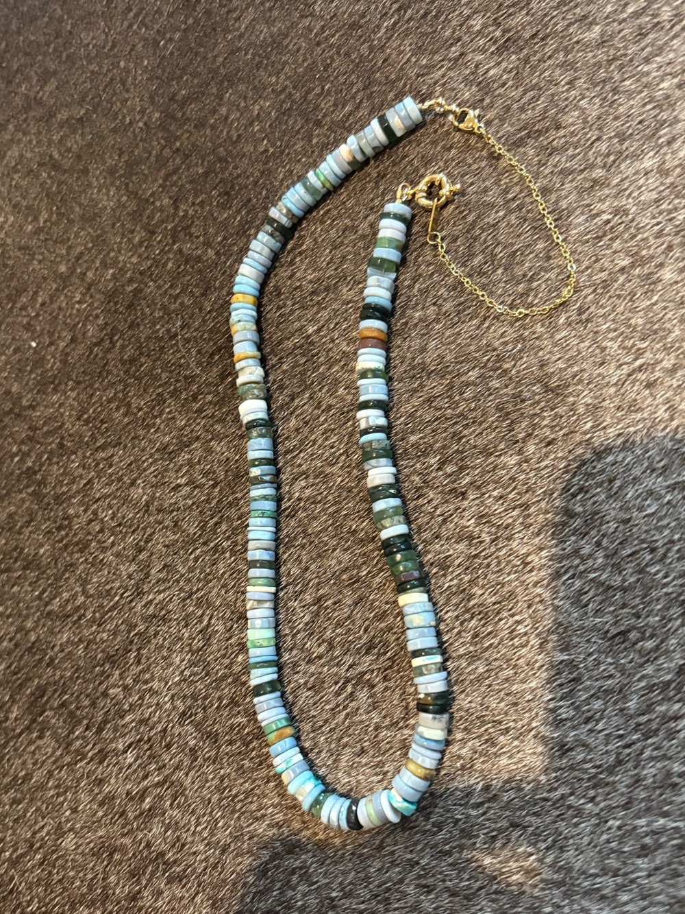 Audrey Allman Designs Blue Mixed Gemstone West Palm Necklace